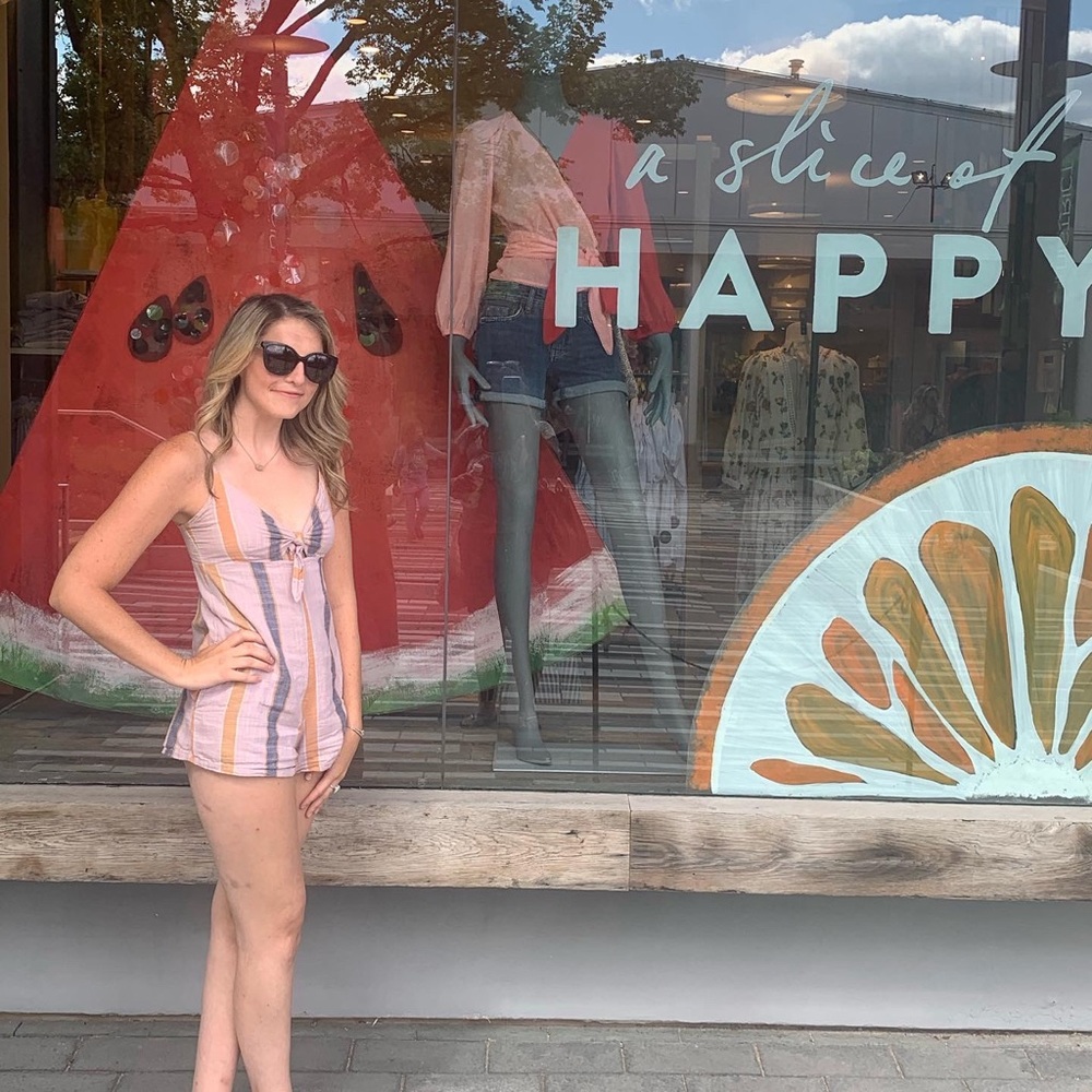 Colorful, pastel romper!